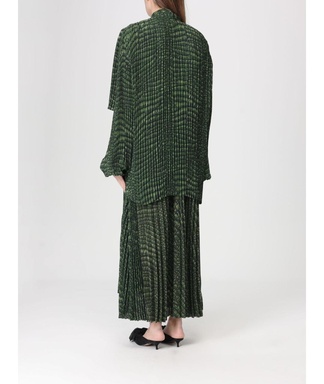 BALENCIAGA Зеленые полиэстеровое вечернее платье, фото 3