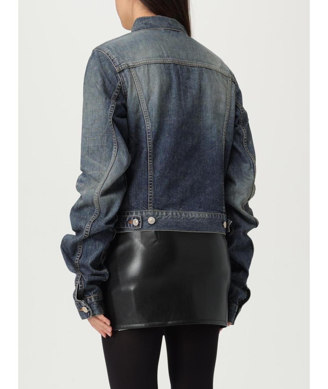 BALENCIAGA Синяя деним куртка, фото 4