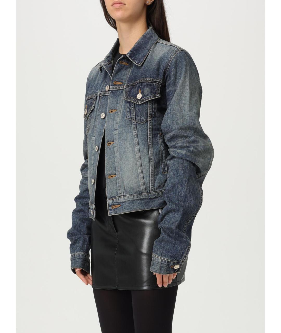 BALENCIAGA Синяя деним куртка, фото 5