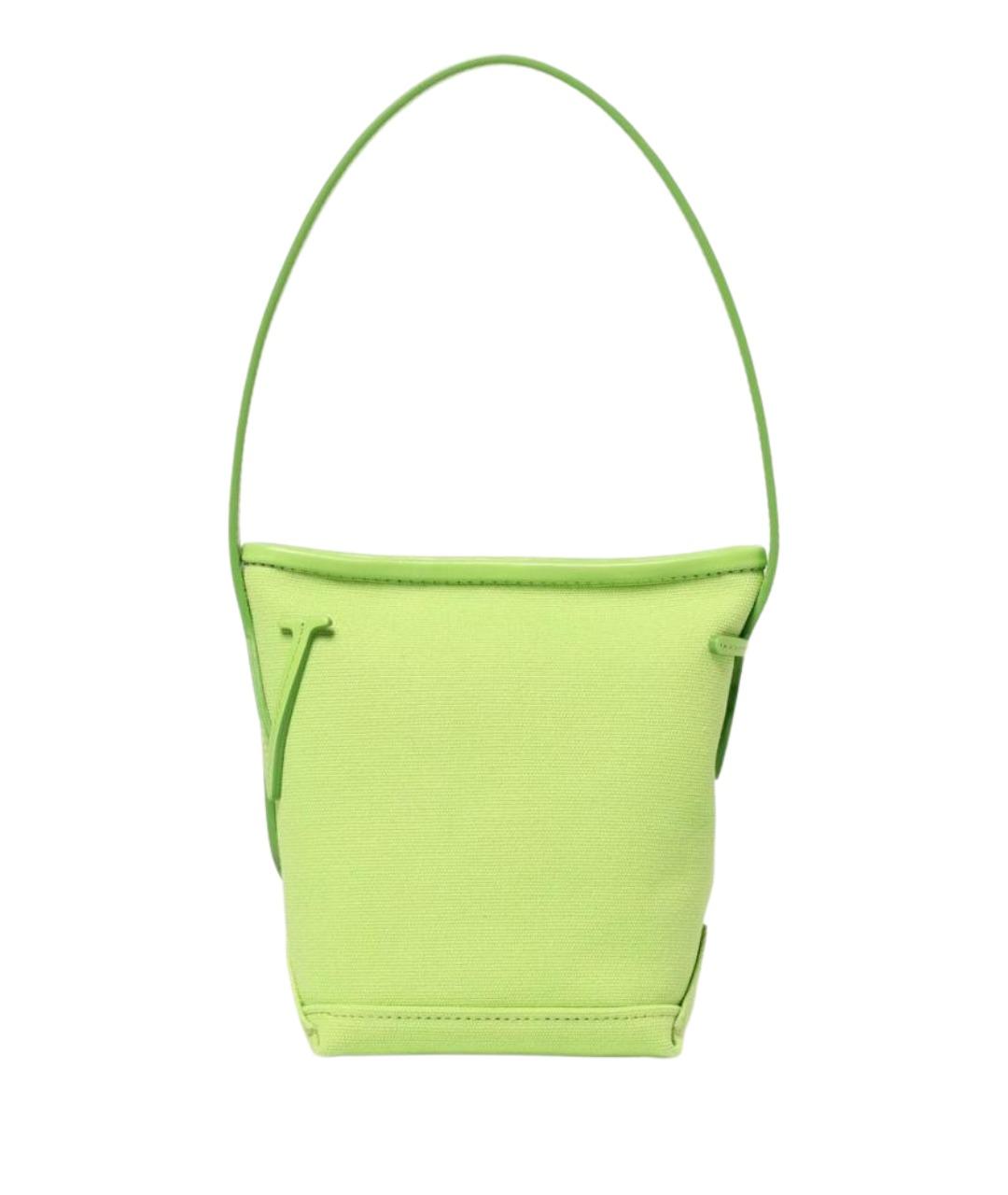 J.W.ANDERSON Зеленая хлопковая сумка через плечо, фото 1