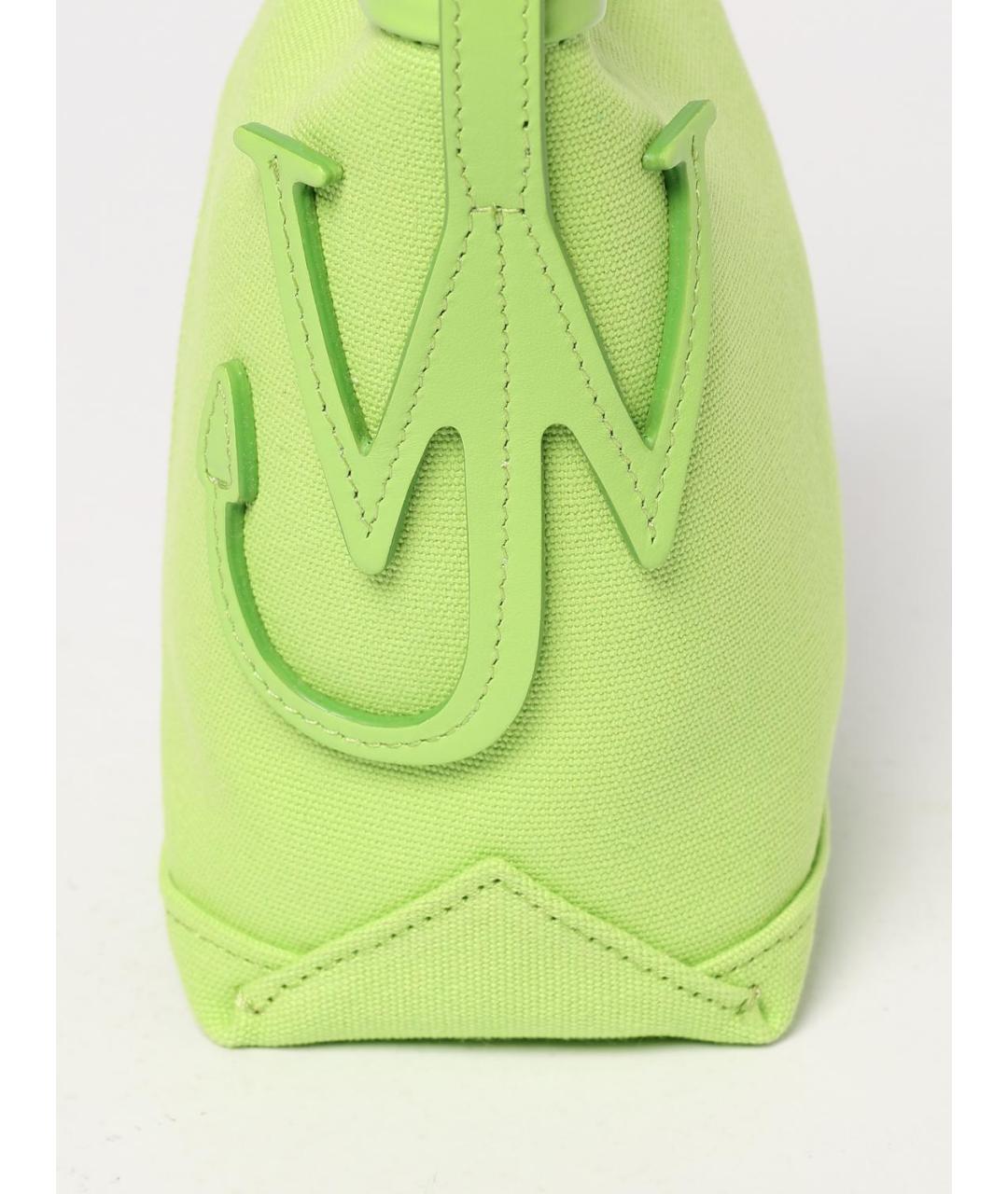 J.W.ANDERSON Зеленая хлопковая сумка через плечо, фото 4