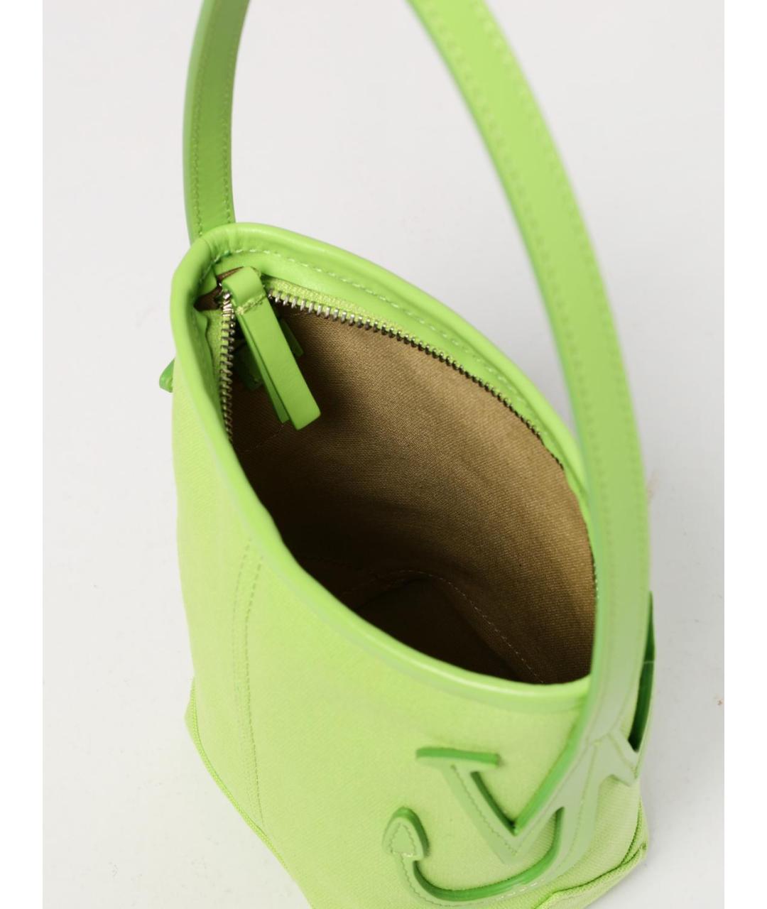 J.W.ANDERSON Зеленая хлопковая сумка через плечо, фото 5