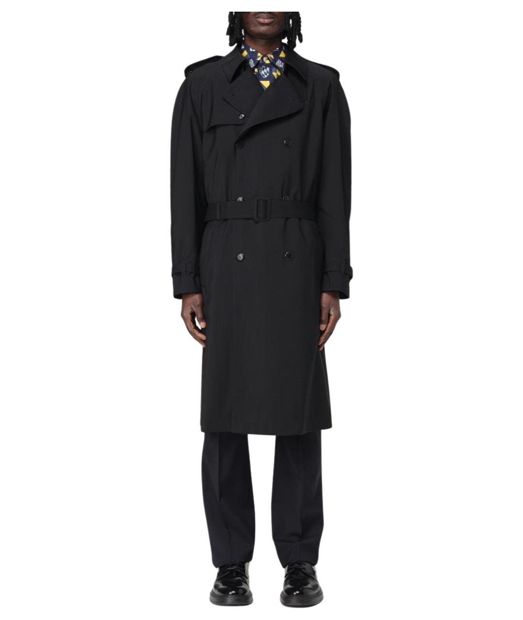 FENDI Черный шерстяной тренч / плащ, фото 1