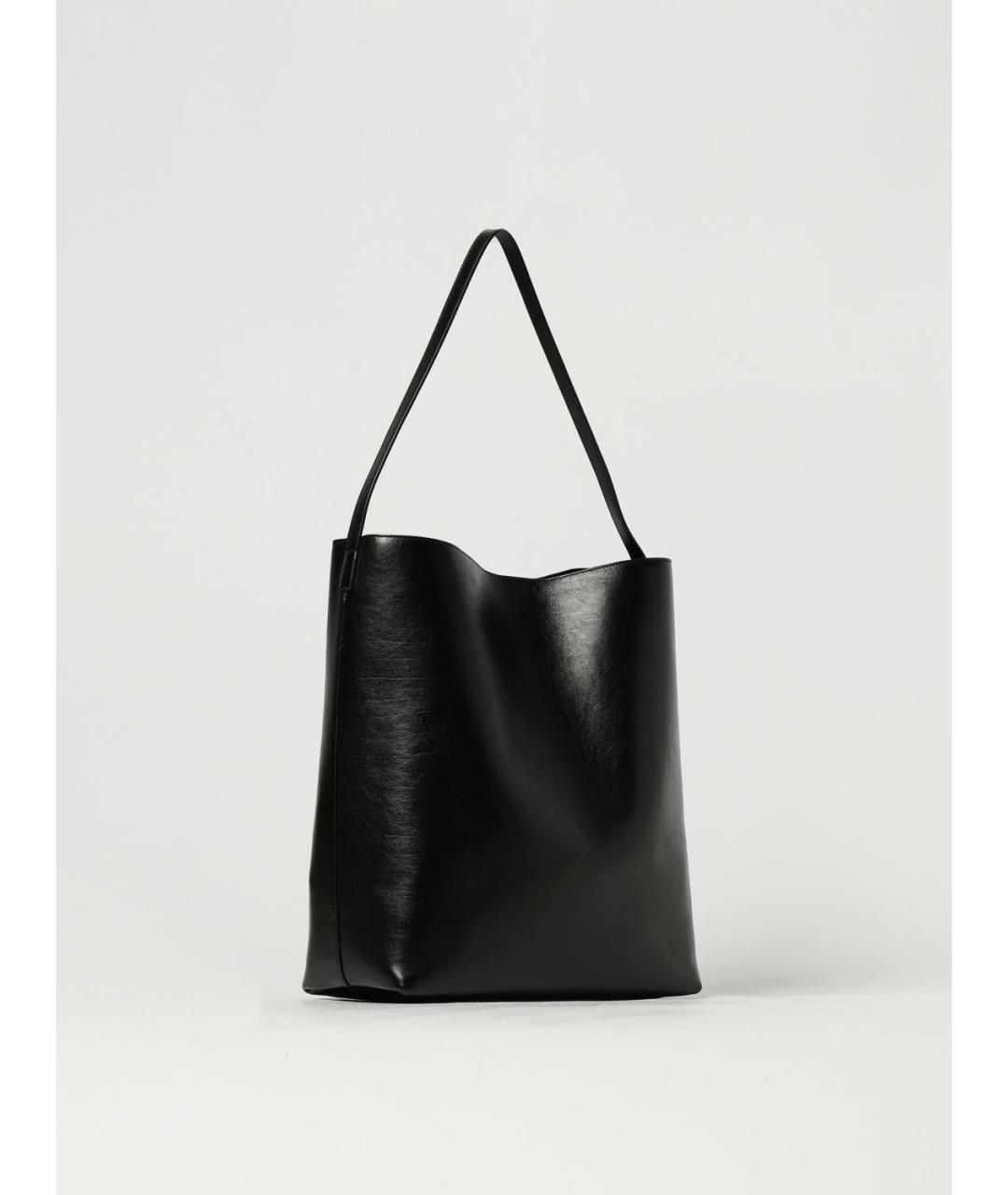 SAINT LAURENT Черная кожаная сумка тоут, фото 3