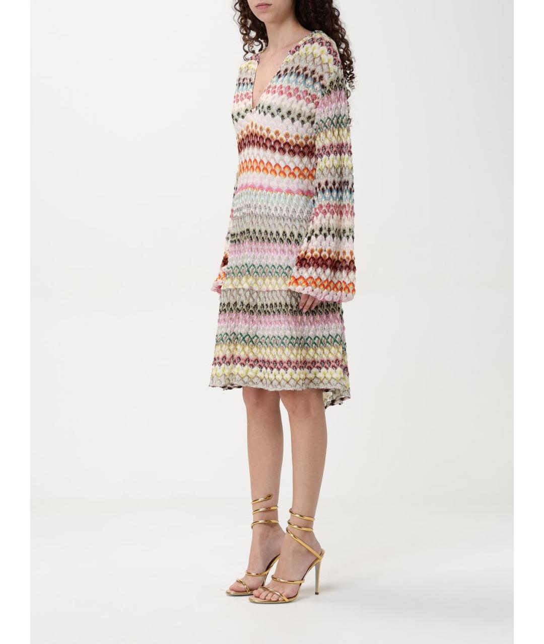 MISSONI Мульти вискозное повседневное платье, фото 3