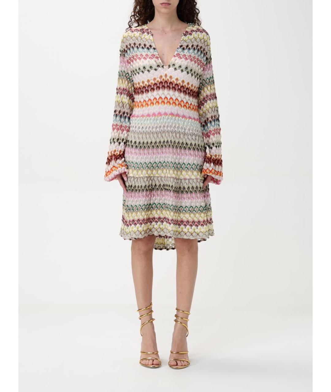 MISSONI Мульти вискозное повседневное платье, фото 5