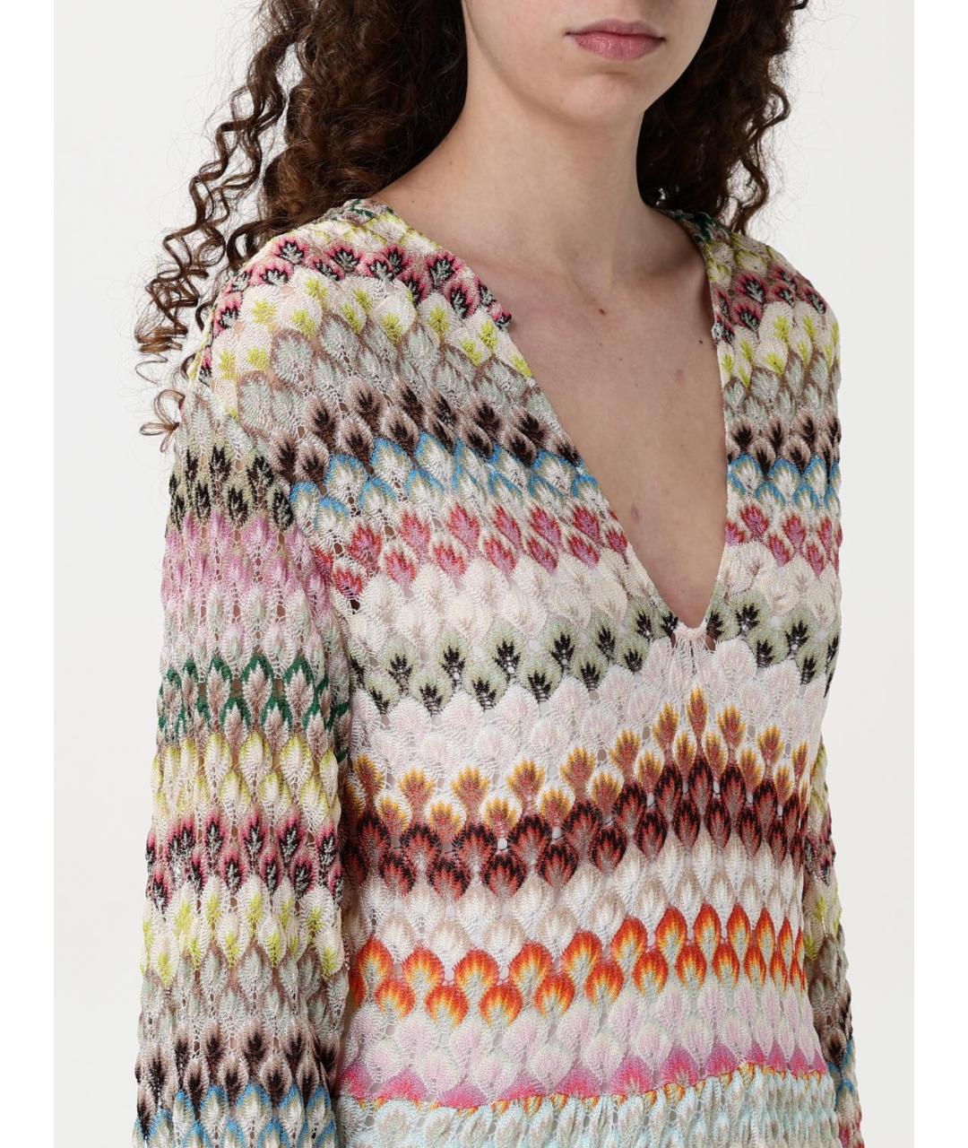 MISSONI Мульти вискозное повседневное платье, фото 4