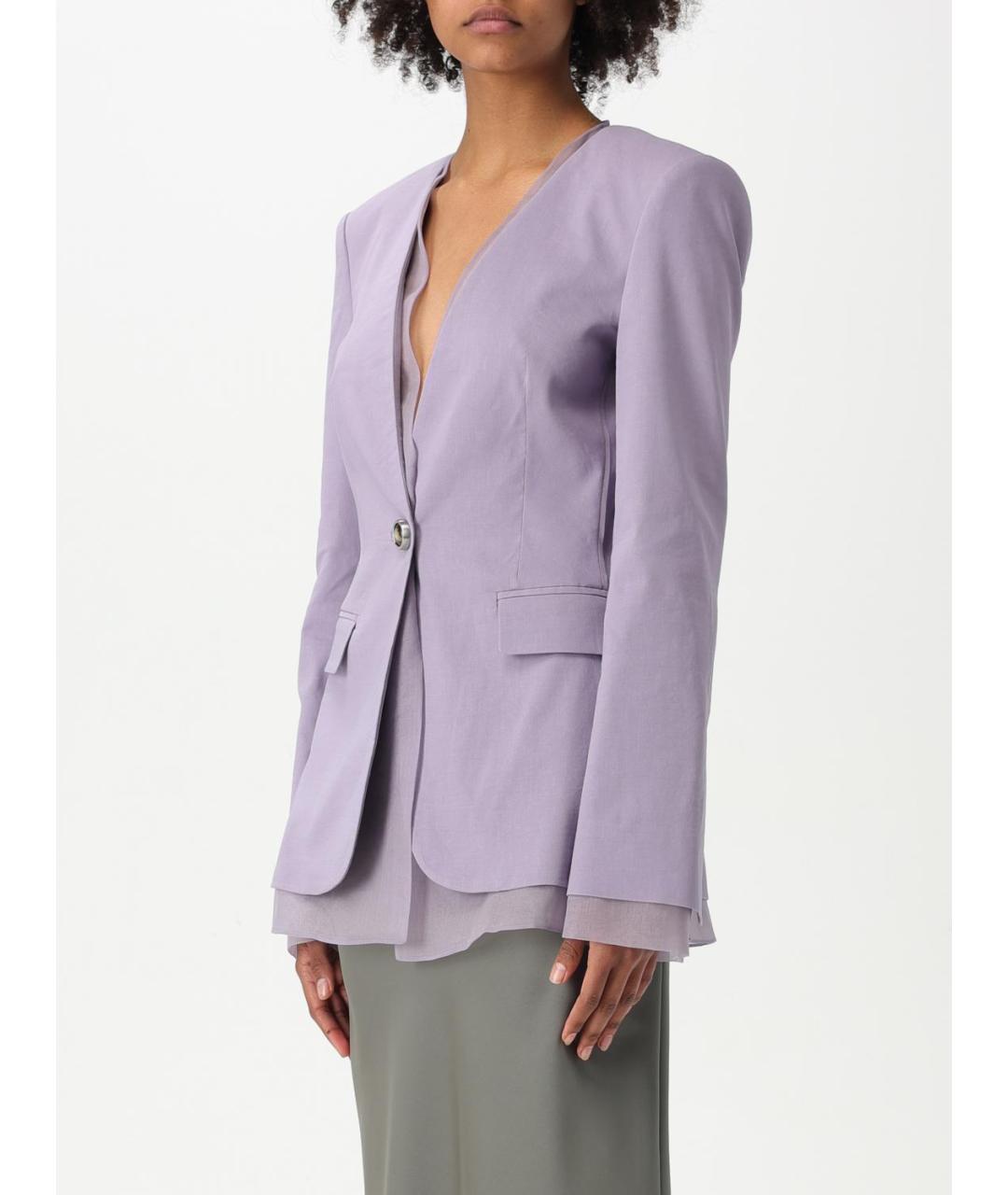 PINKO Фиолетовый жакет/пиджак, фото 4