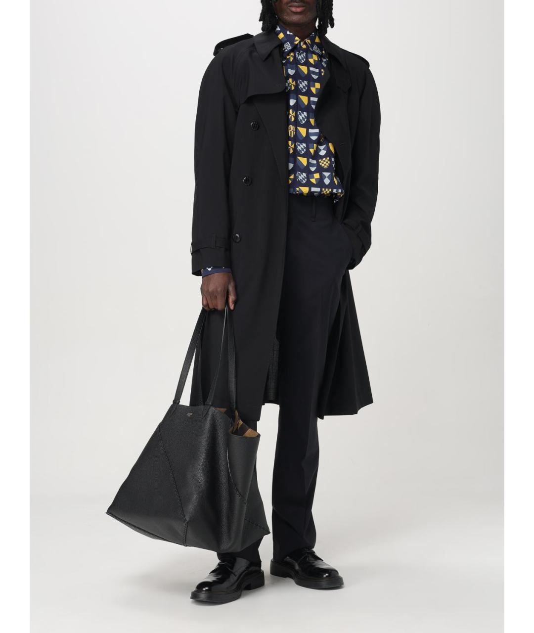 FENDI Мульти хлопковая кэжуал рубашка, фото 2