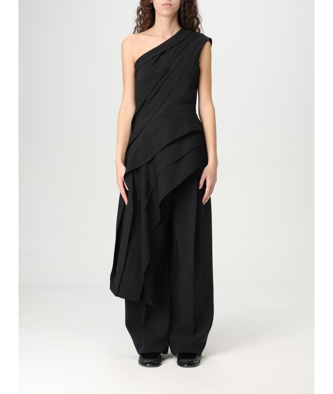 BOTTEGA VENETA Черная вискозная блузы, фото 2