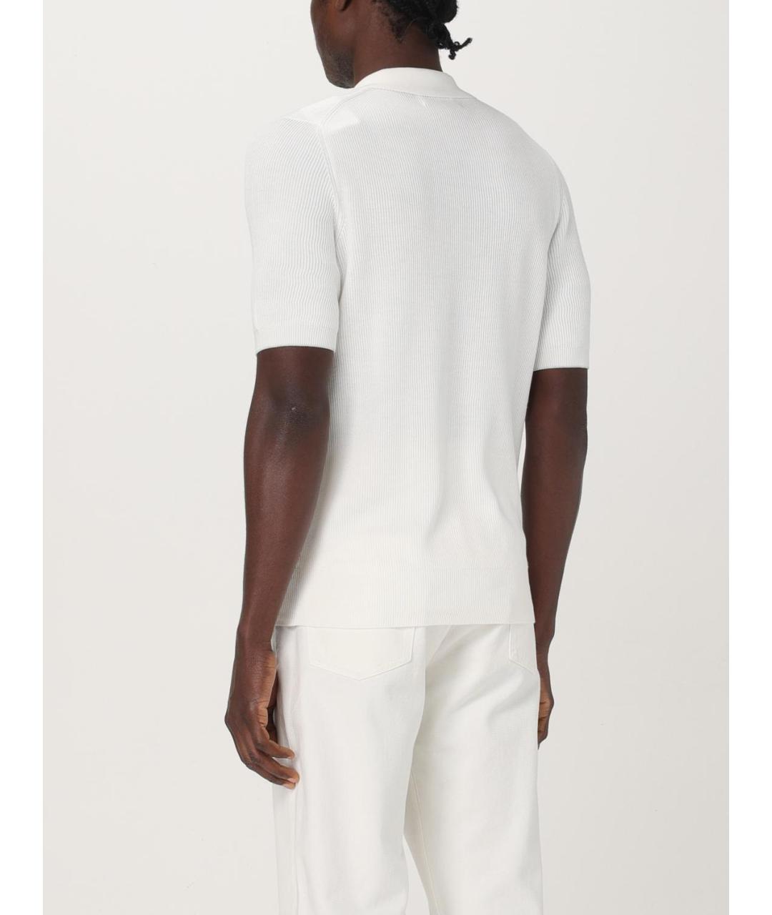 BRUNELLO CUCINELLI Бежевое поло с коротким рукавом, фото 4