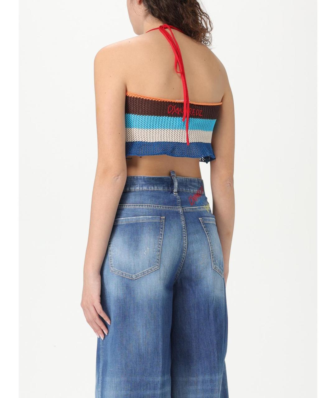 DSQUARED2 Мульти хлопковая майка, фото 4