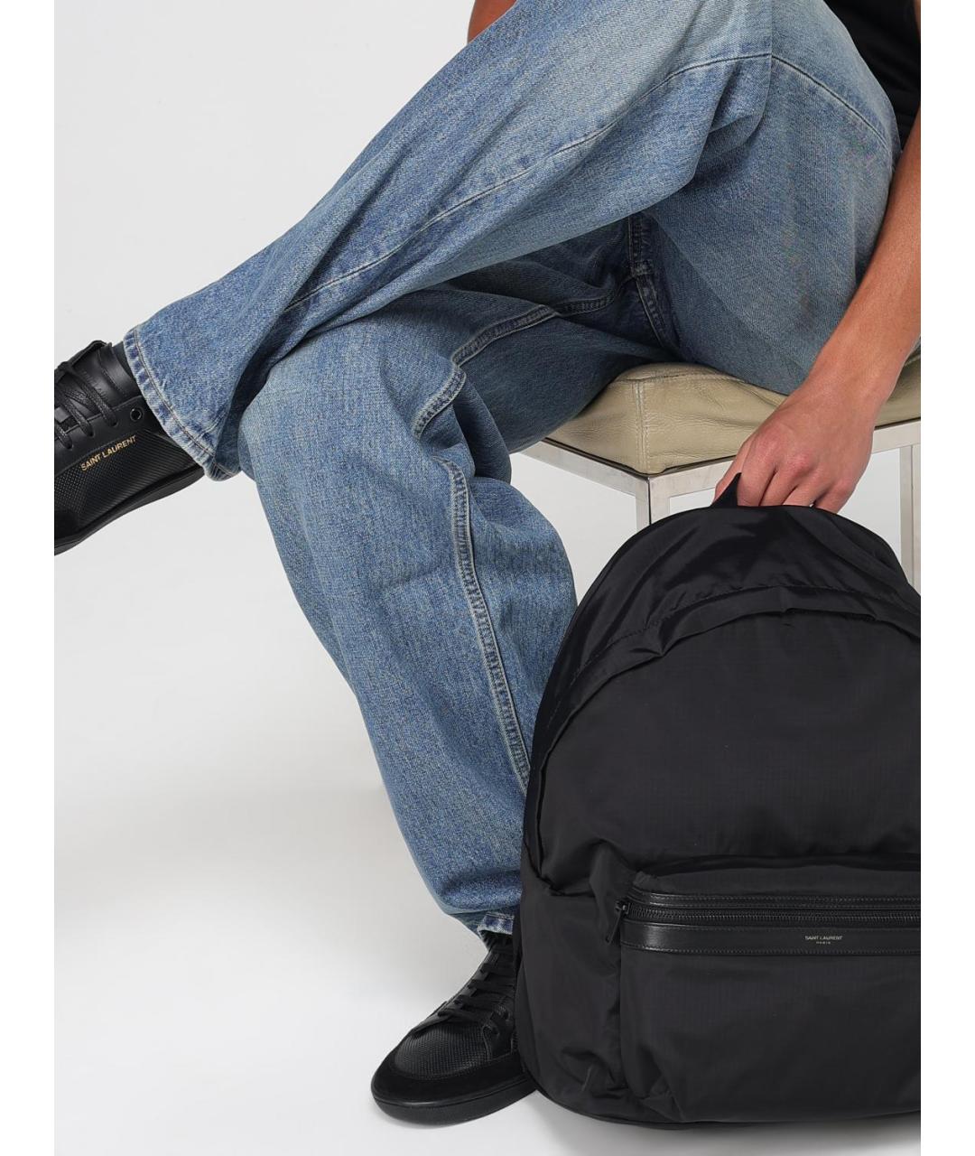 SAINT LAURENT Черный рюкзак, фото 2