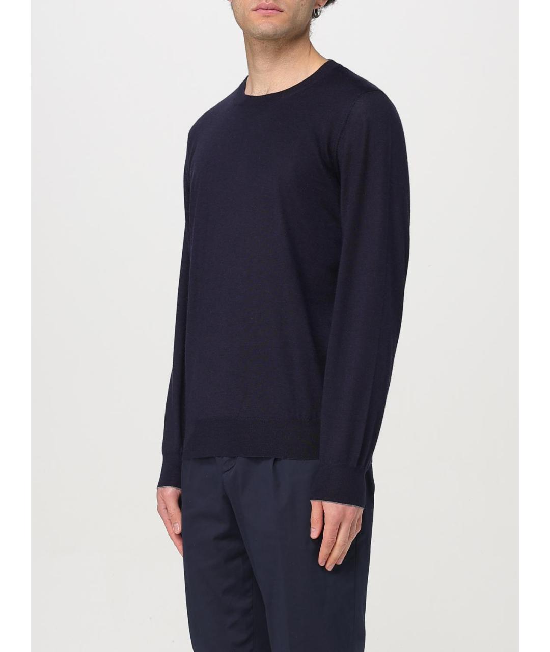 BRUNELLO CUCINELLI Синий кашемировый джемпер / свитер, фото 5