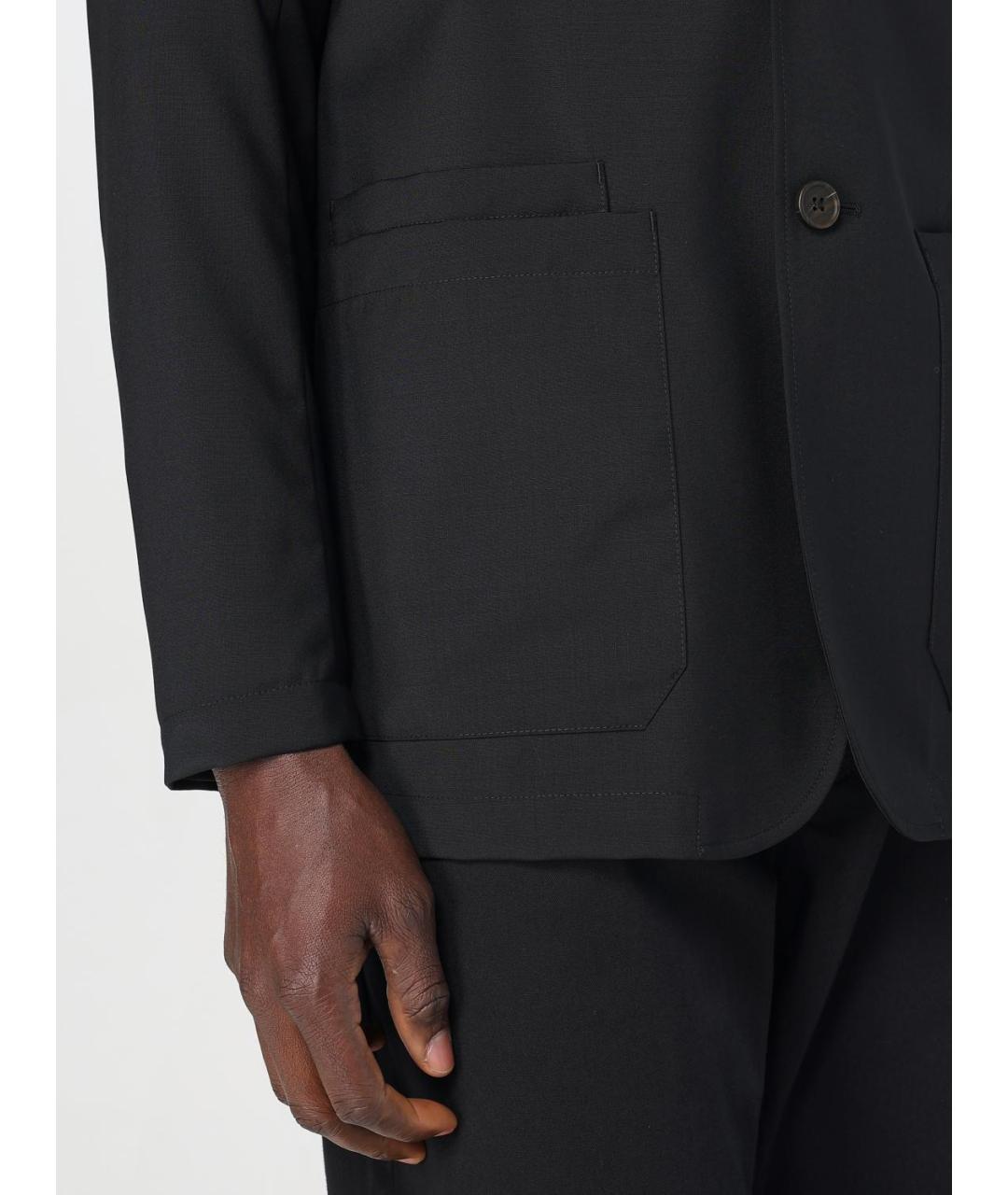 EMPORIO ARMANI Черный шерстяной пиджак, фото 4