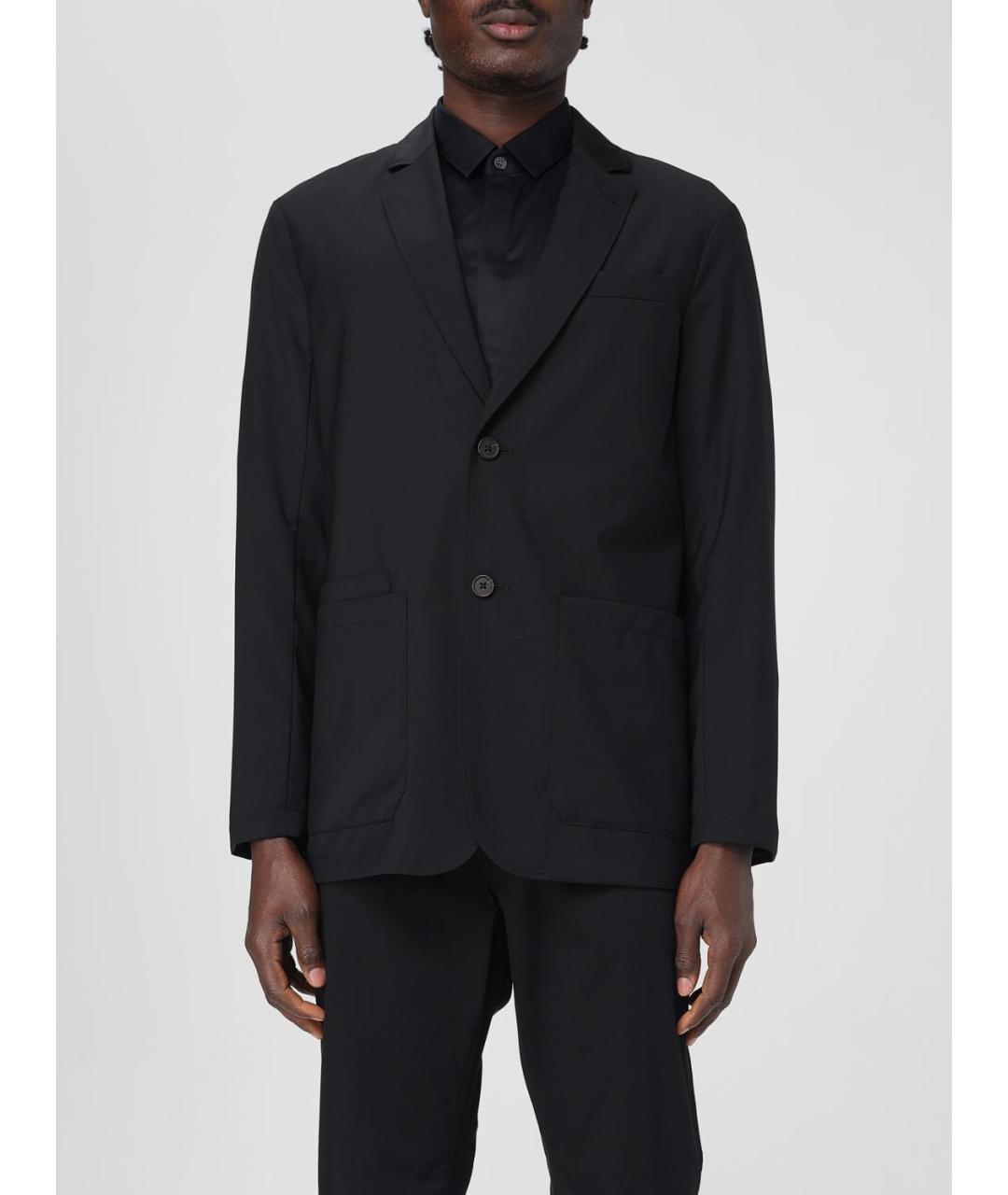 EMPORIO ARMANI Черный шерстяной пиджак, фото 5