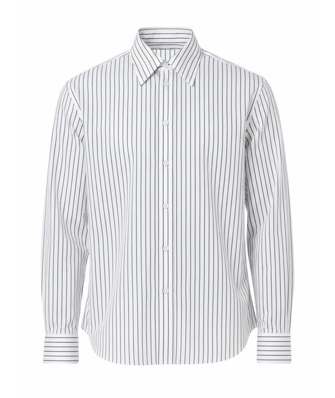 BOTTEGA VENETA Белая хлопковая кэжуал рубашка, фото 1