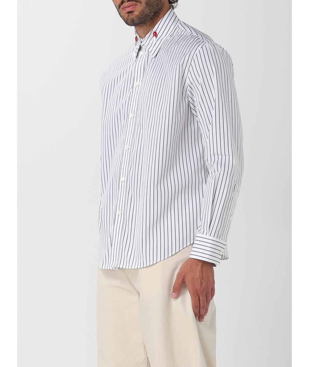 BOTTEGA VENETA Белая хлопковая кэжуал рубашка, фото 4