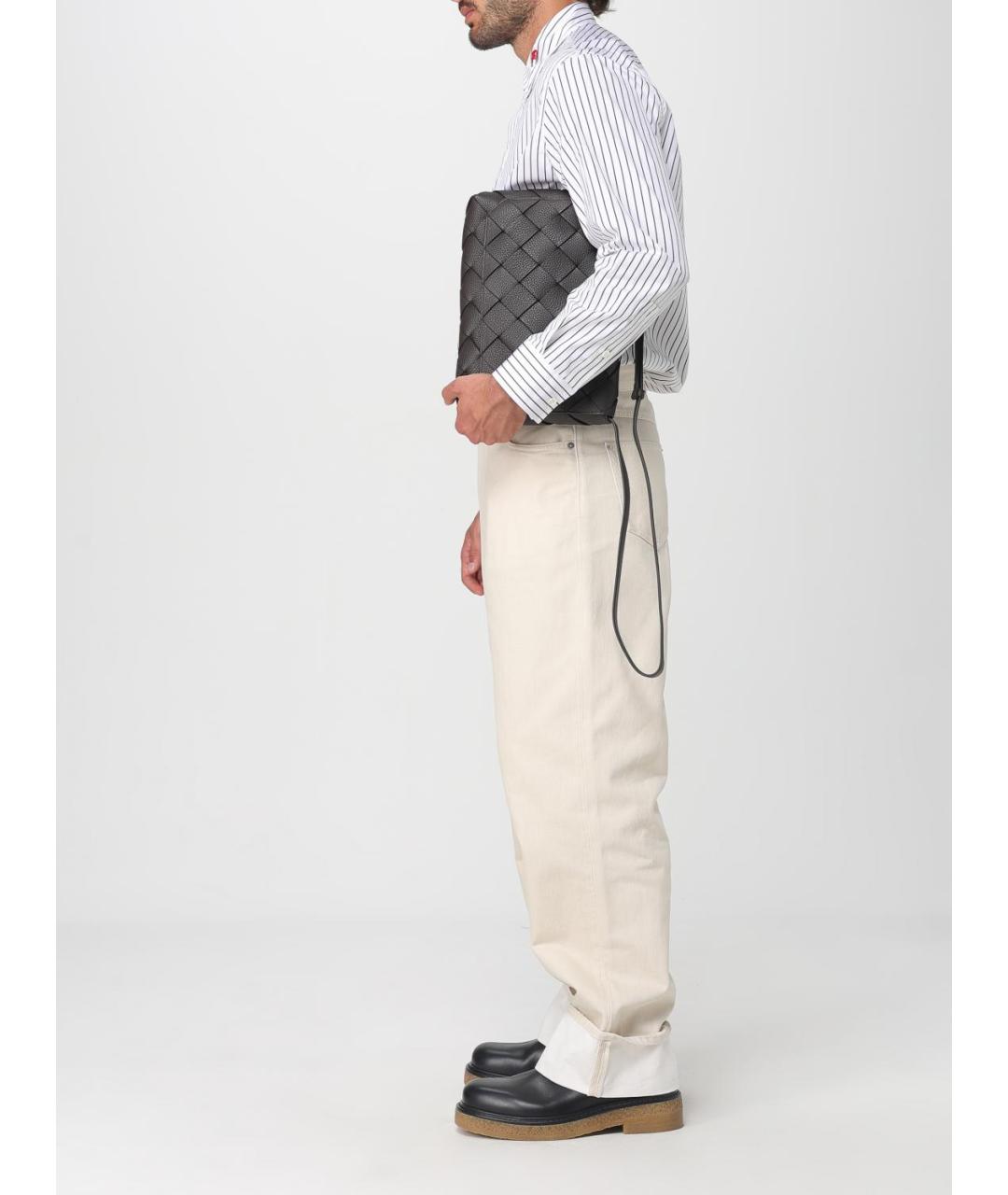 BOTTEGA VENETA Белая хлопковая кэжуал рубашка, фото 2