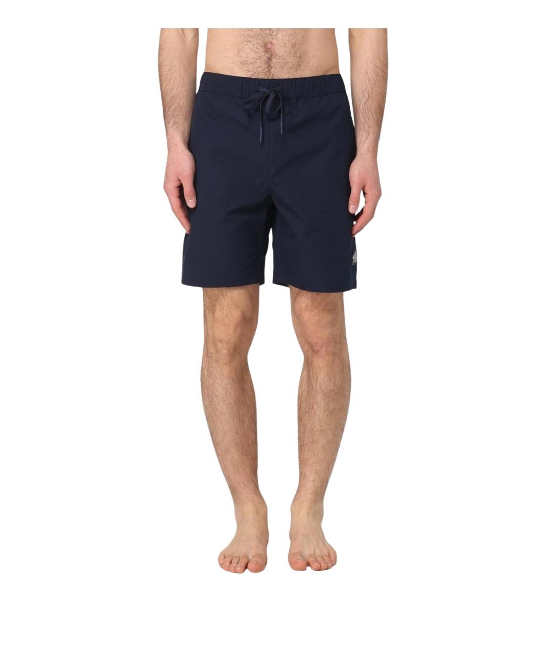 MOOSE KNUCKLES Синие полиамидовые шорты, фото 1