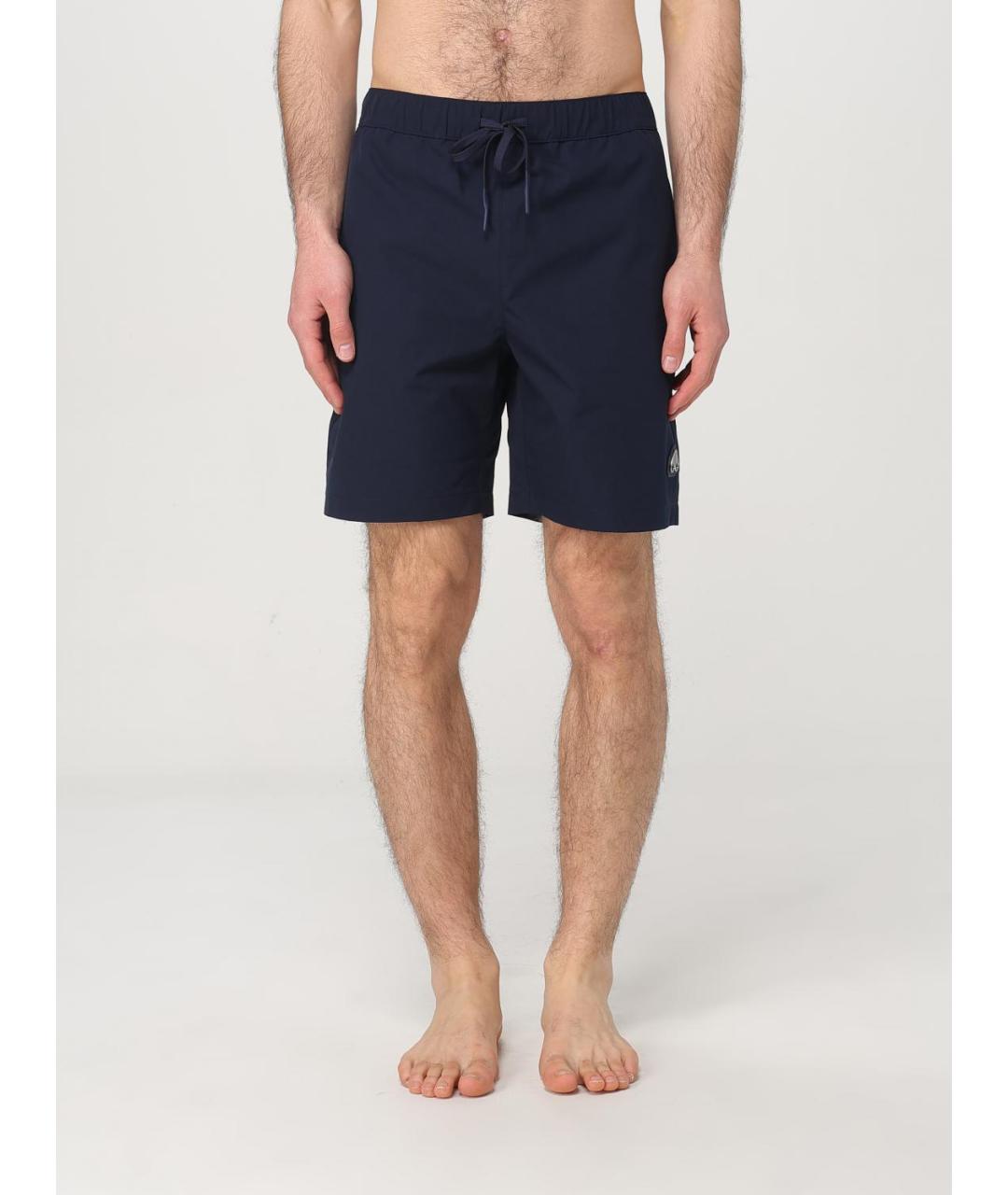 MOOSE KNUCKLES Синие полиамидовые шорты, фото 4