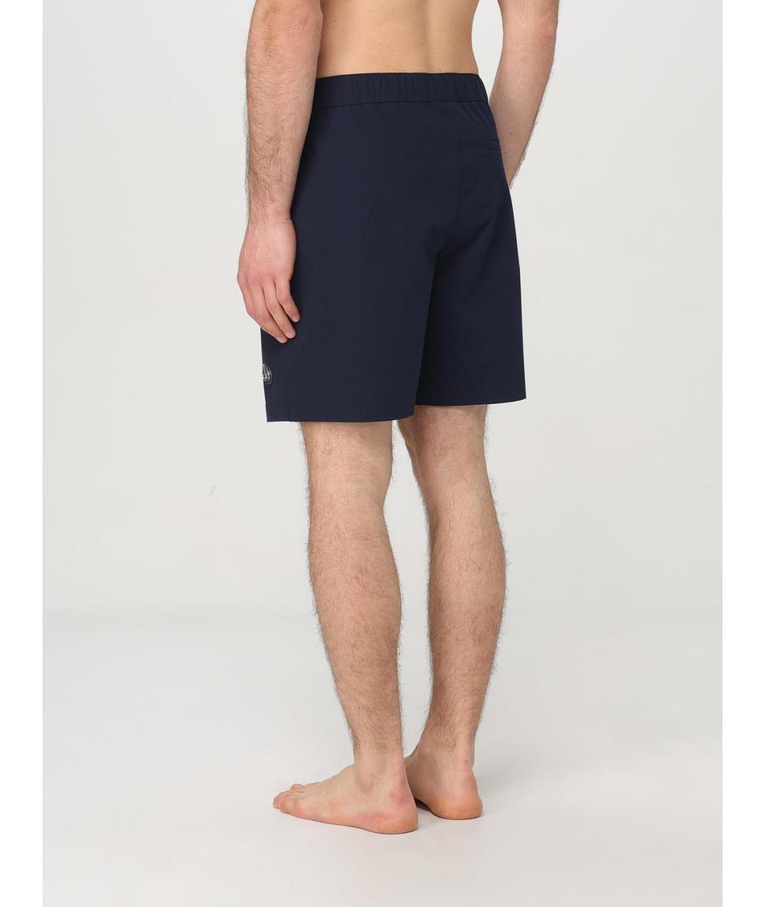 MOOSE KNUCKLES Синие полиамидовые шорты, фото 2