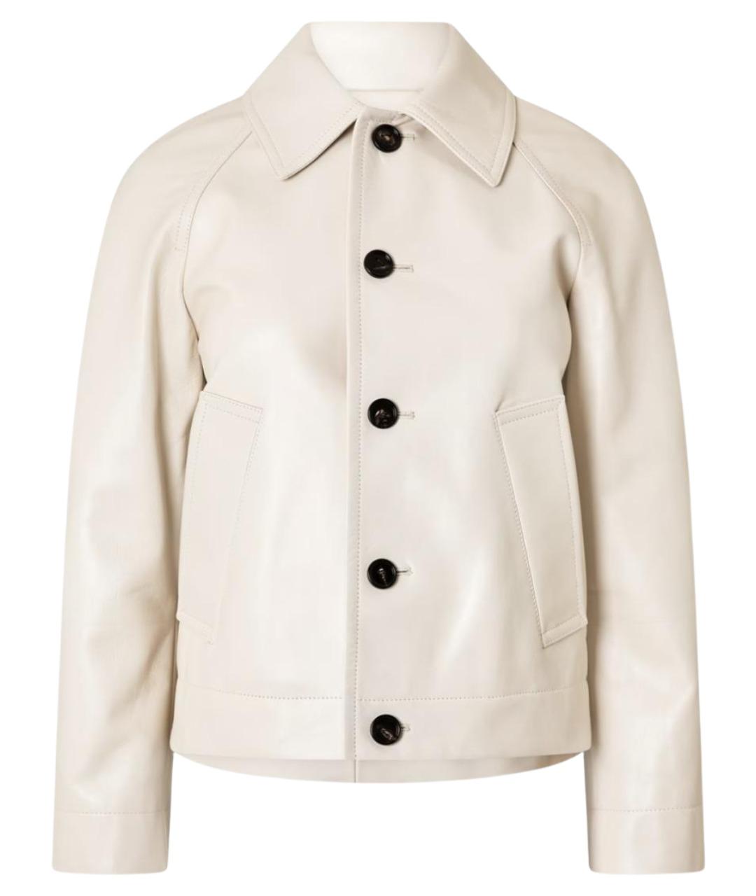 BOTTEGA VENETA Бежевая кожаная куртка, фото 1