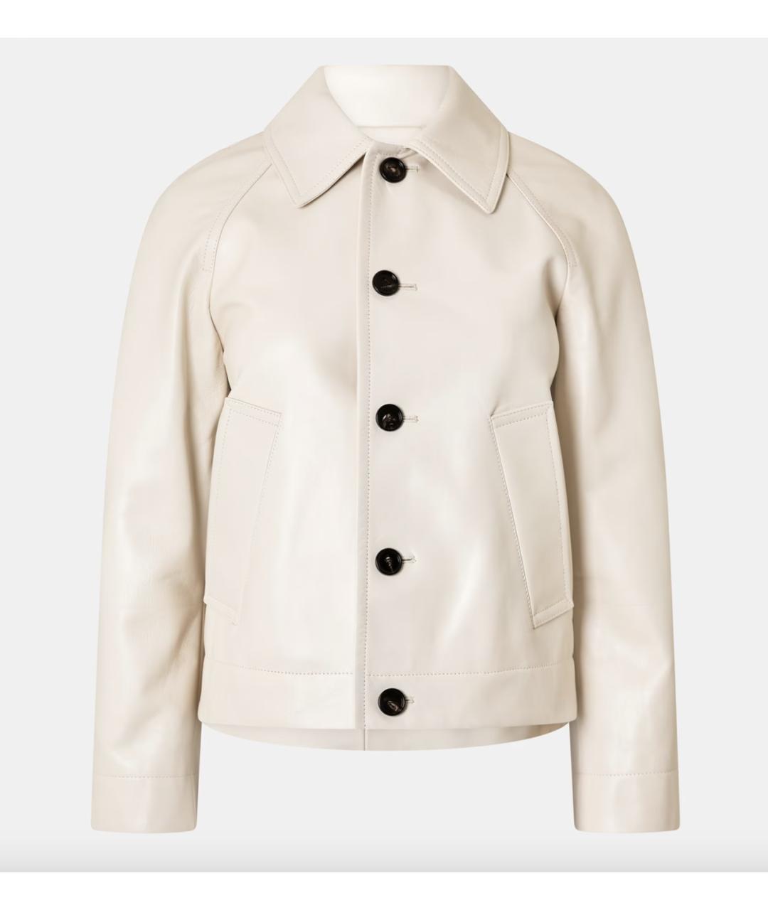 BOTTEGA VENETA Бежевая кожаная куртка, фото 7