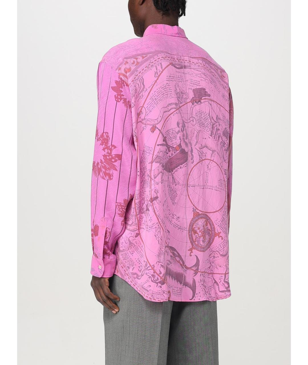 MAGLIANO Розовая шелковая кэжуал рубашка, фото 4
