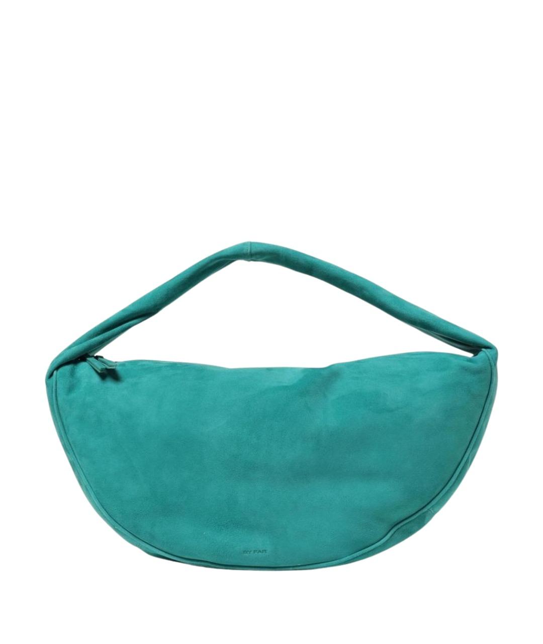 BY FAR Бирюзовая кожаная сумка с короткими ручками, фото 1