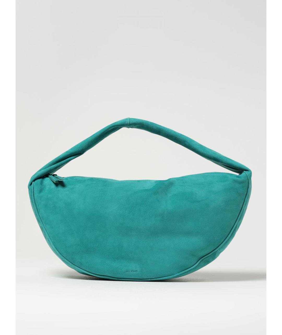 BY FAR Бирюзовая кожаная сумка с короткими ручками, фото 4