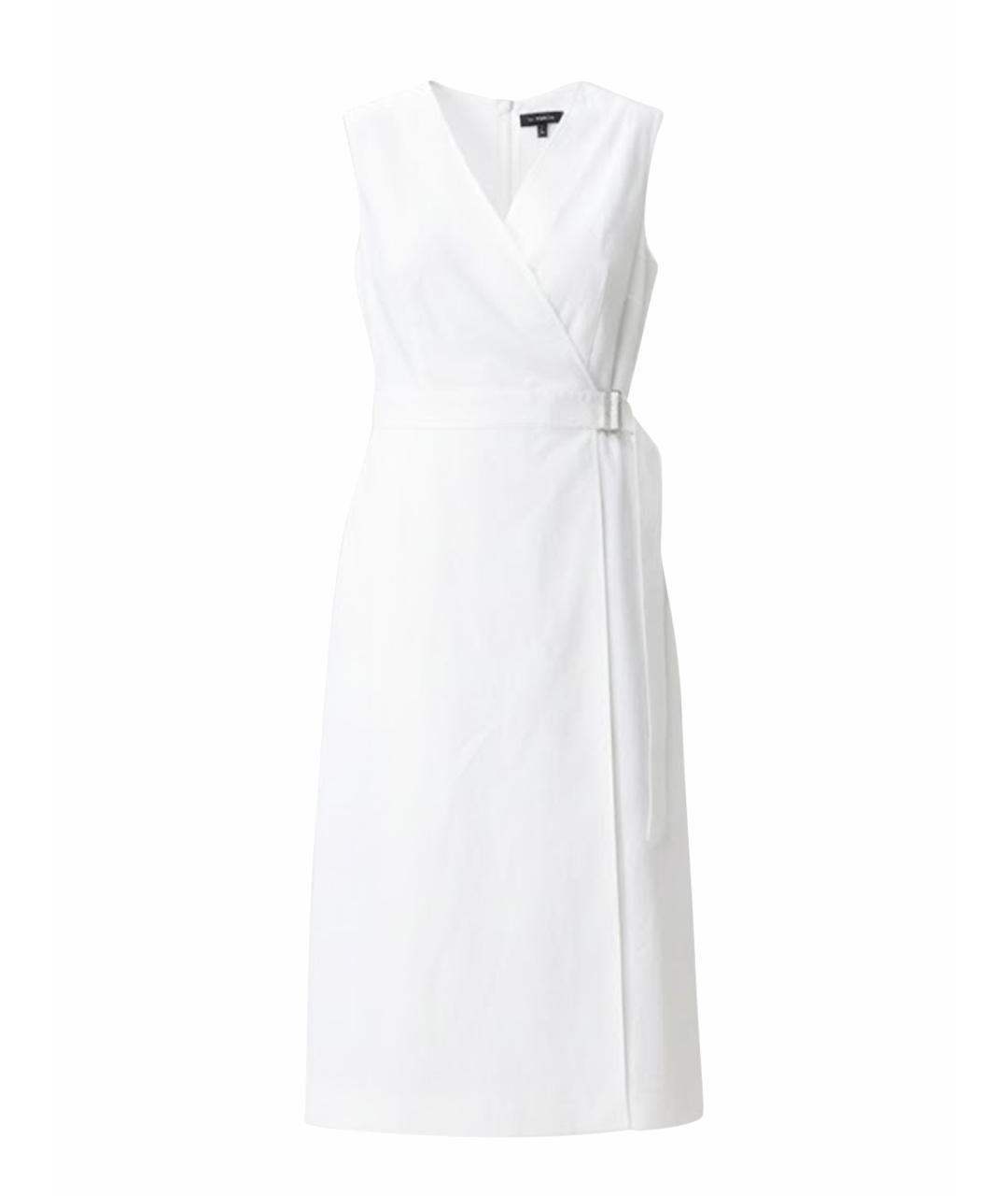 THEORY Белое льняное повседневное платье, фото 1