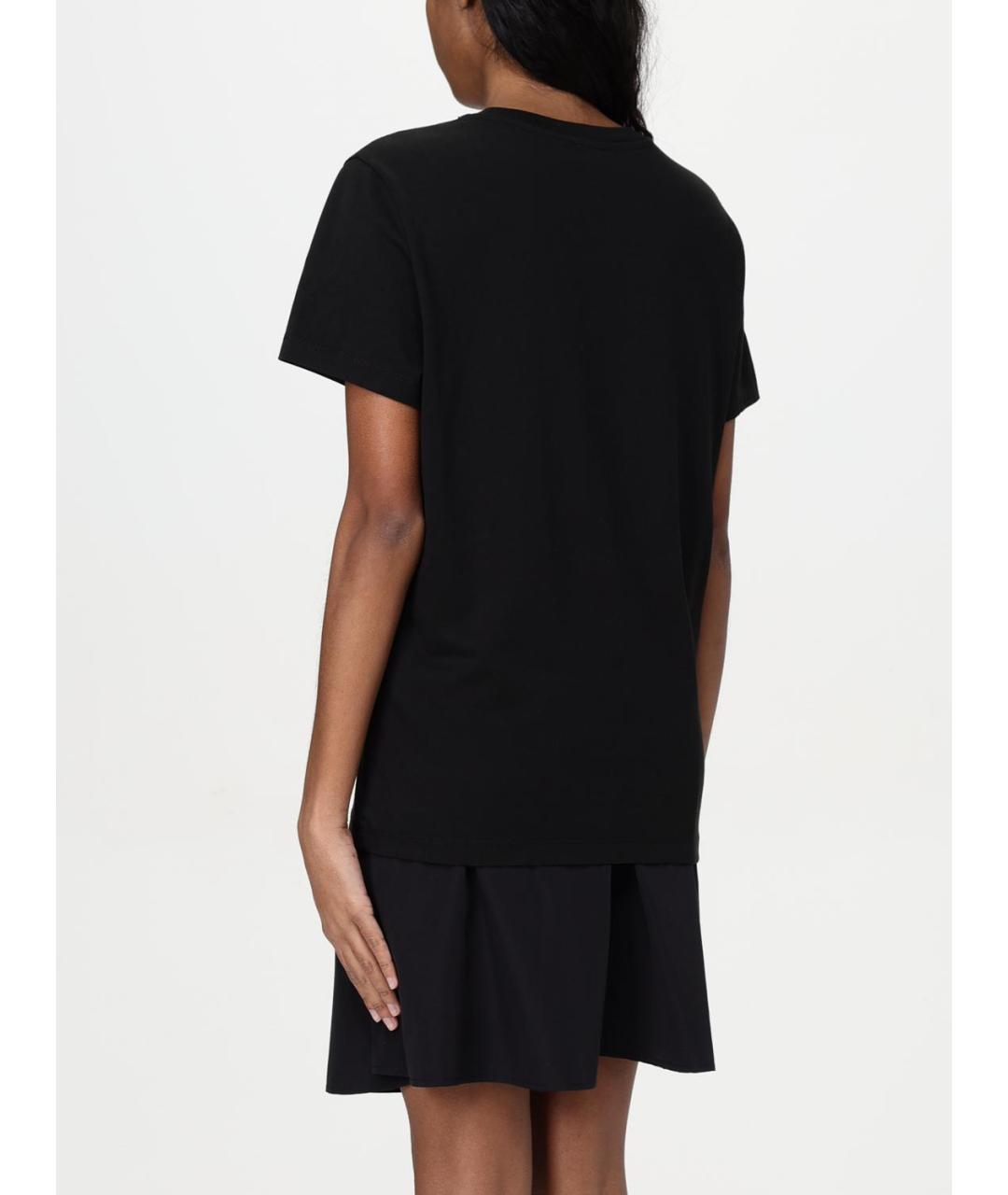 KENZO Черная хлопковая футболка, фото 3