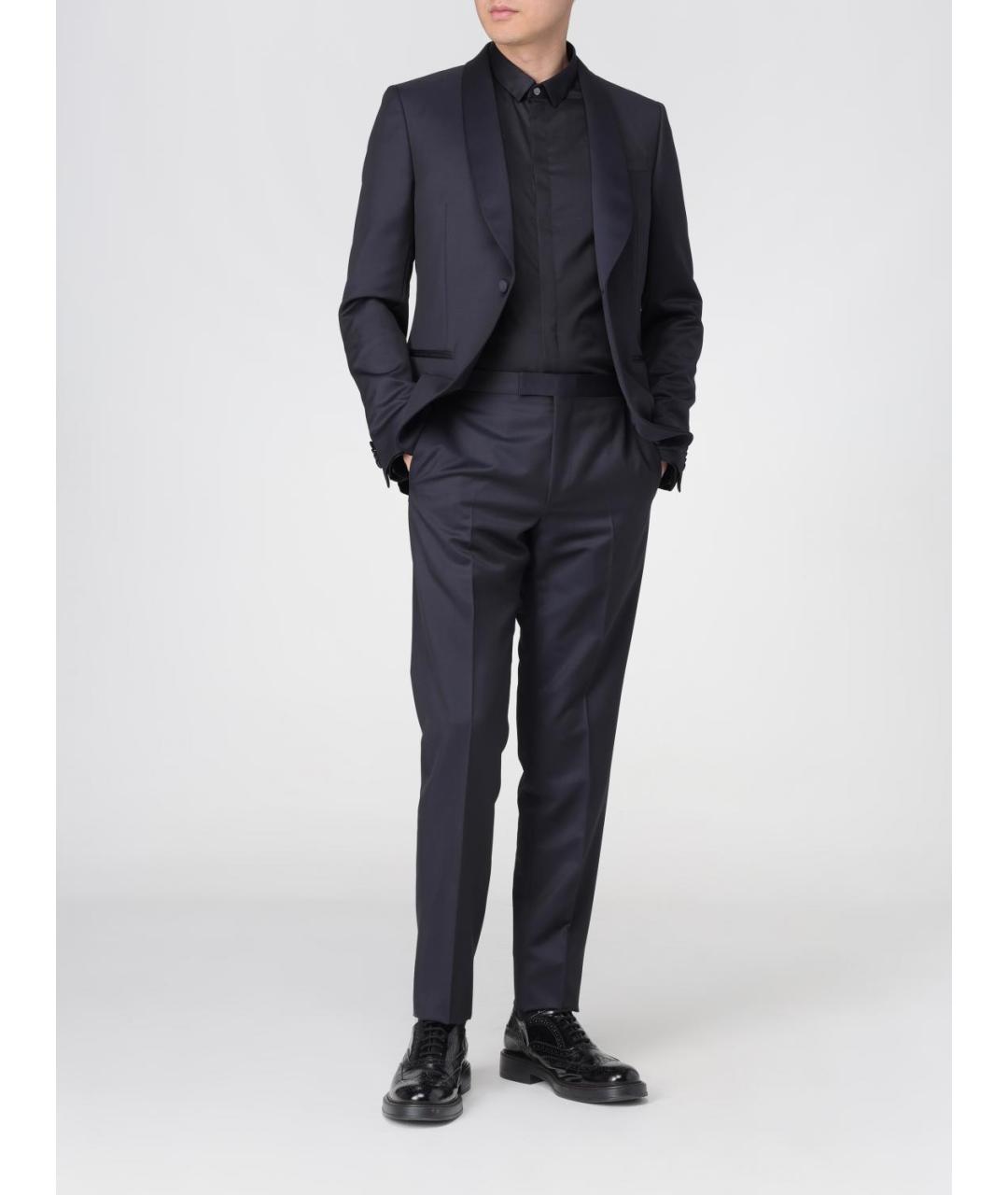 ZEGNA Темно-синий вечерний костюм, фото 2