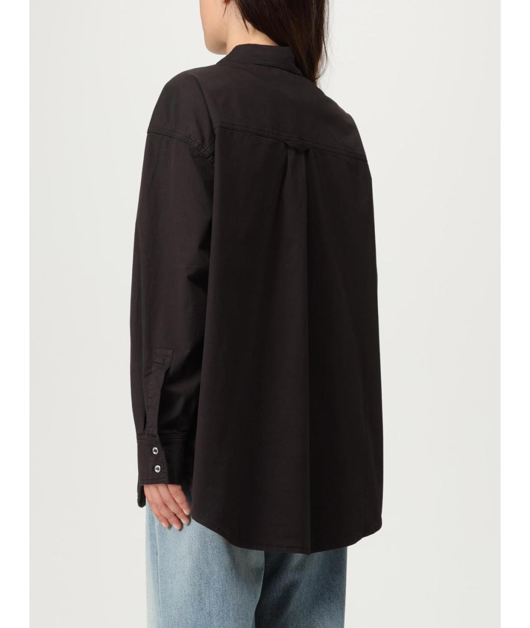 PINKO Черная хлопковая рубашка, фото 2