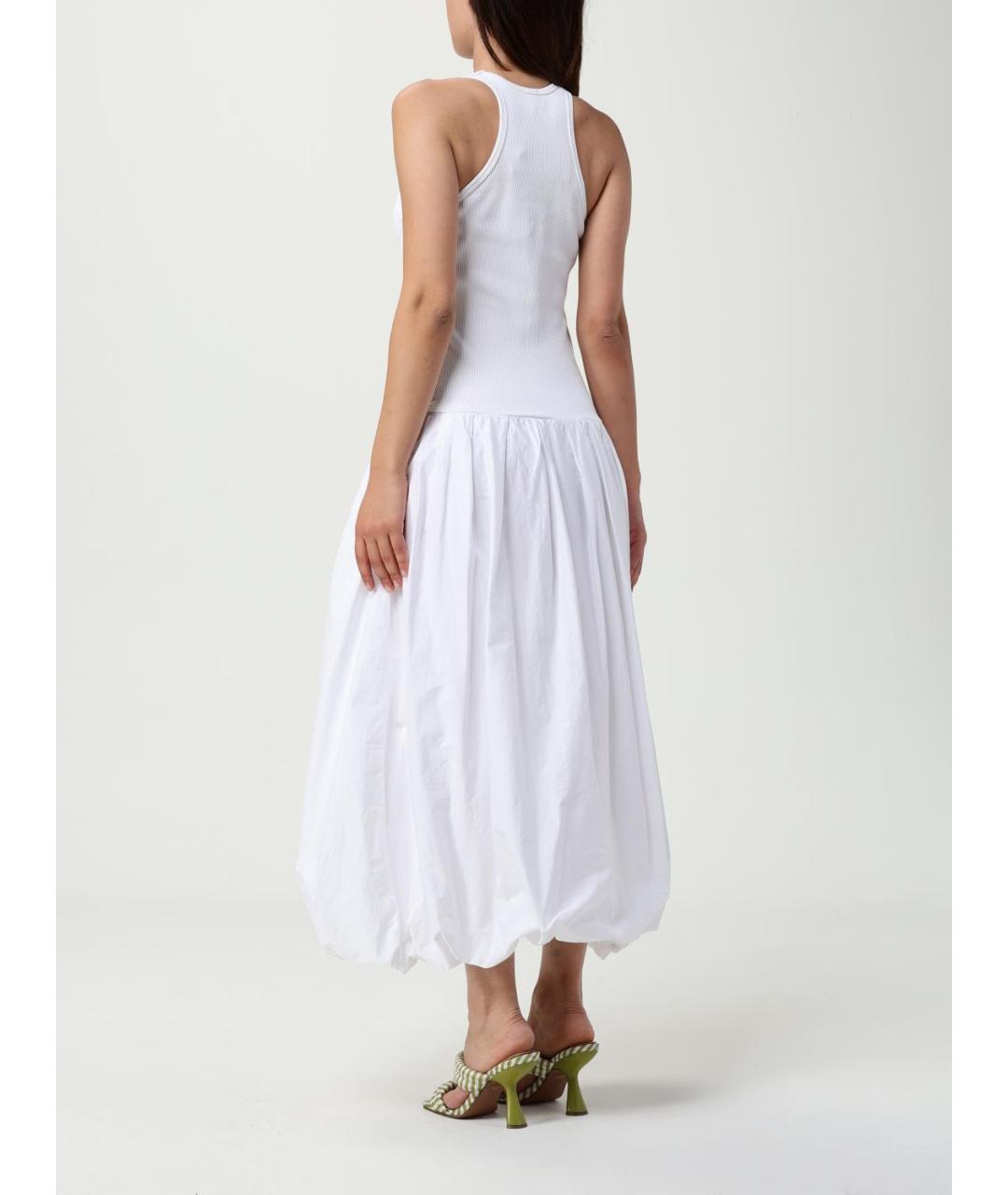 PINKO Белое хлопковое повседневное платье, фото 3
