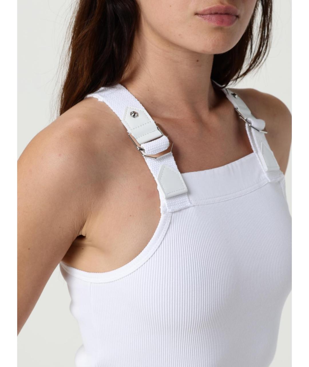 PINKO Белое хлопковое повседневное платье, фото 4