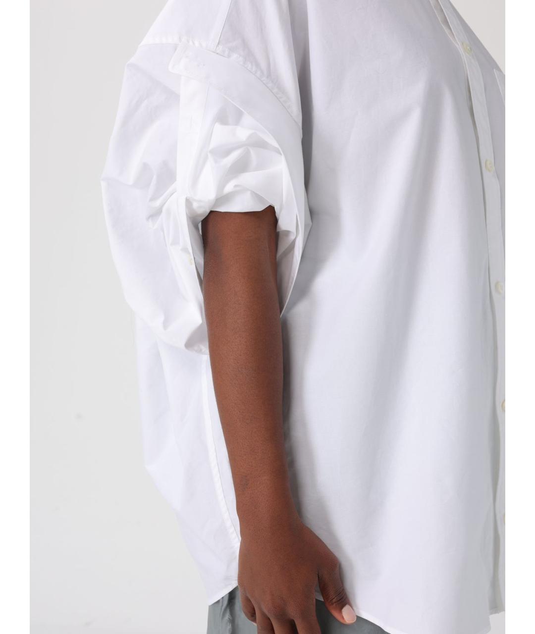 BALENCIAGA Белая хлопковая рубашка, фото 5