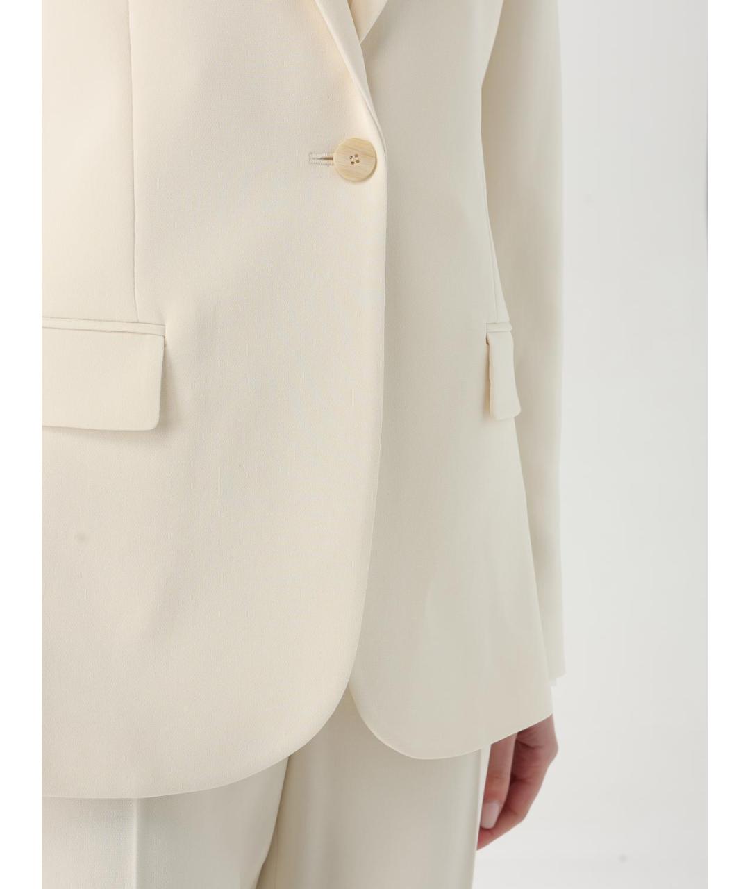 THEORY Бежевый ацетатный жакет/пиджак, фото 5
