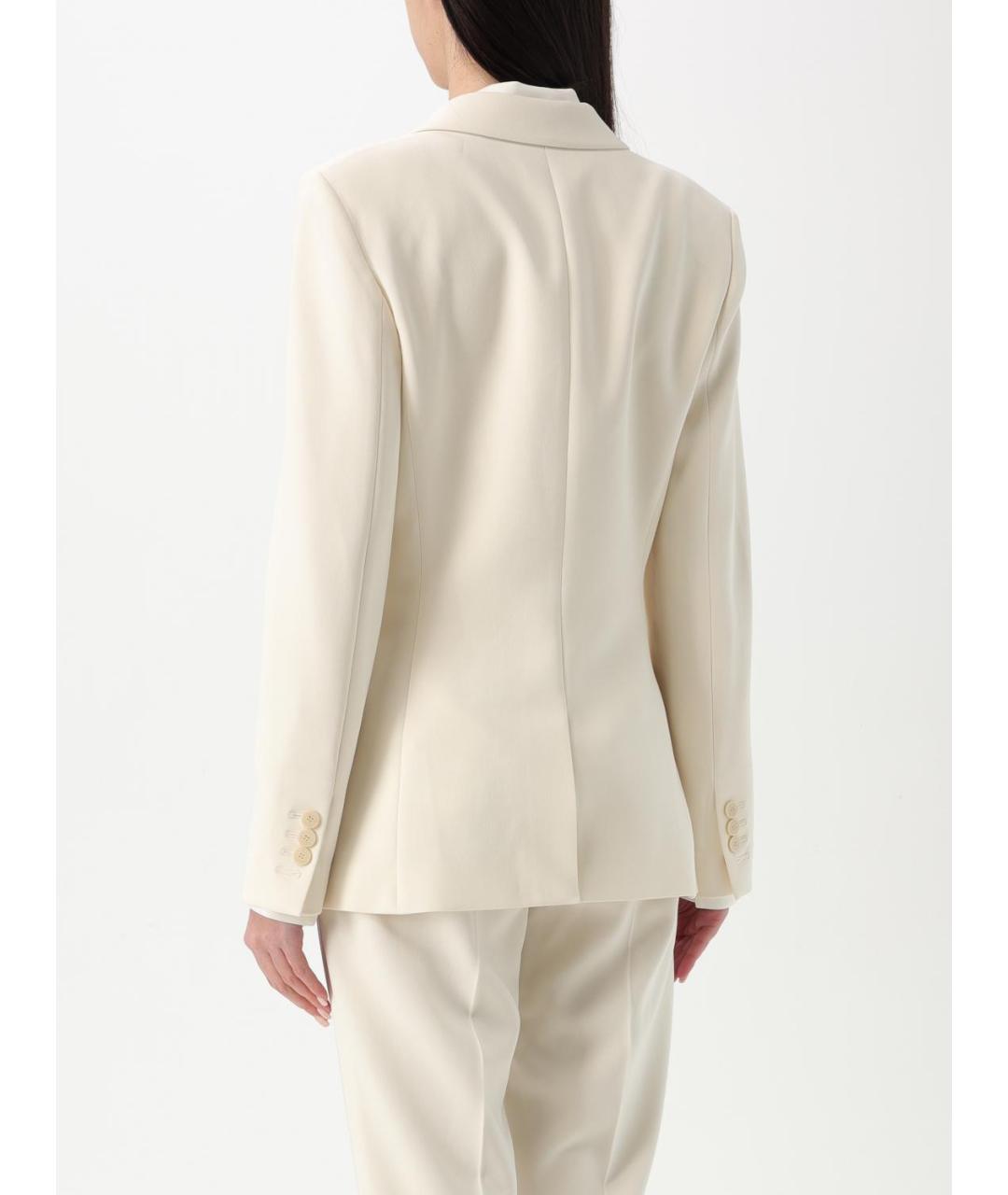THEORY Бежевый ацетатный жакет/пиджак, фото 3