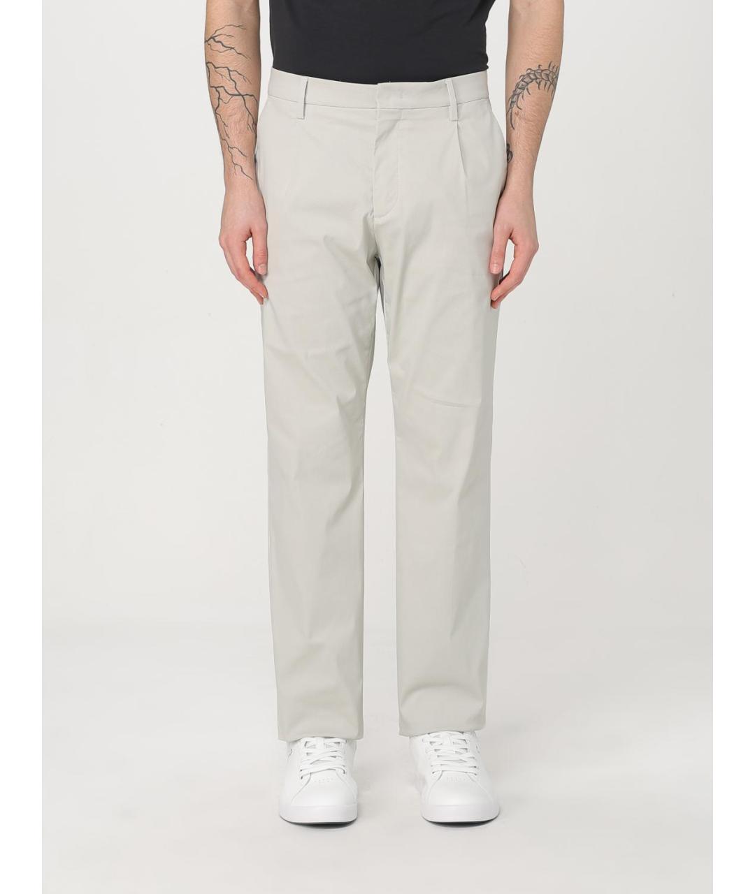 K-WAY Бежевые хлопковые повседневные брюки, фото 4