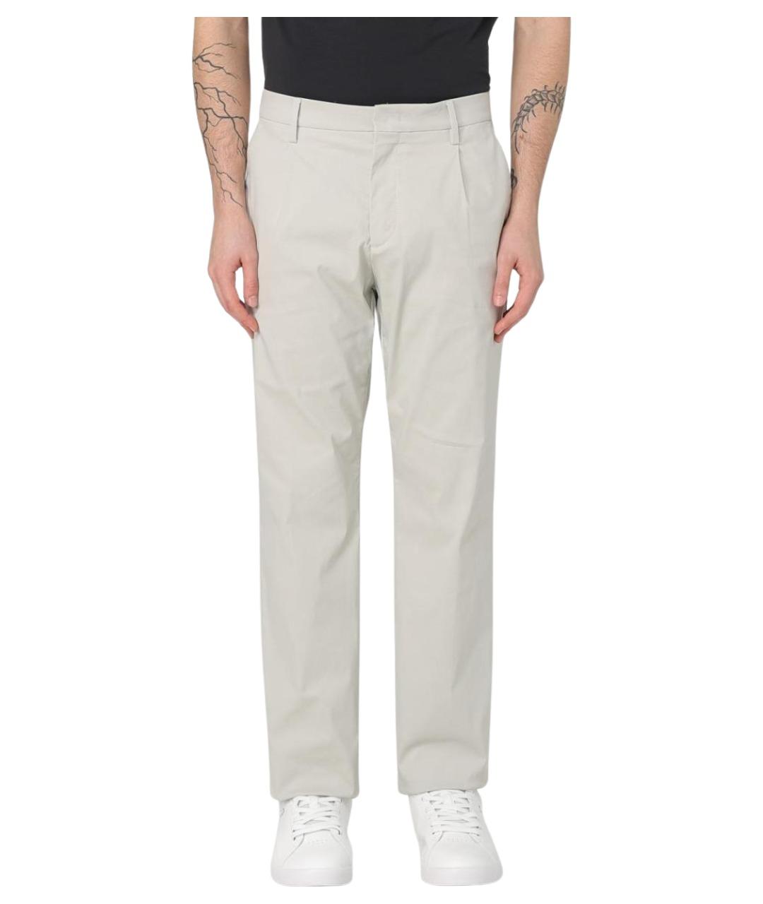 K-WAY Бежевые хлопковые повседневные брюки, фото 1