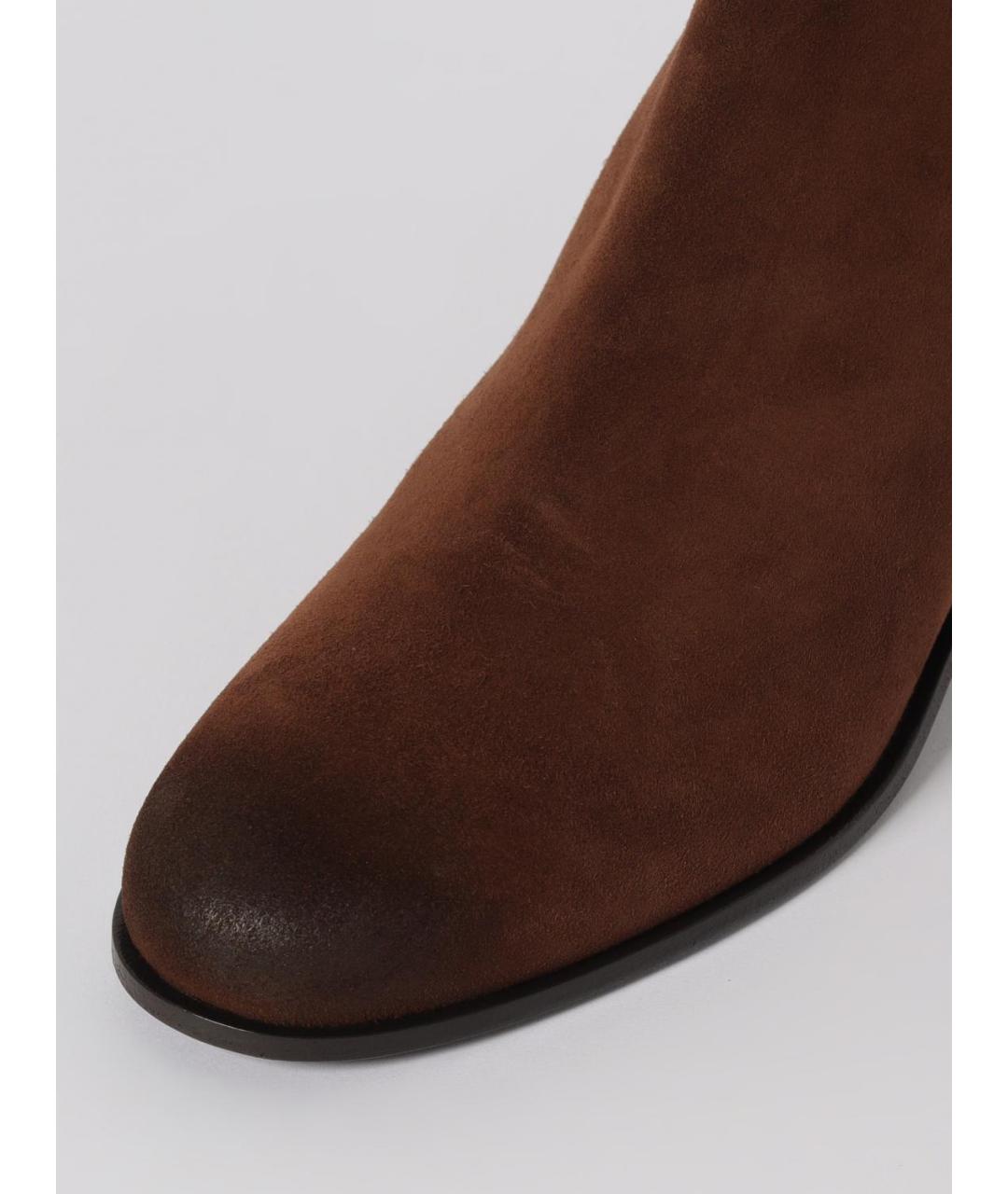 CHURCH'S Коричневые замшевые ботильоны, фото 4