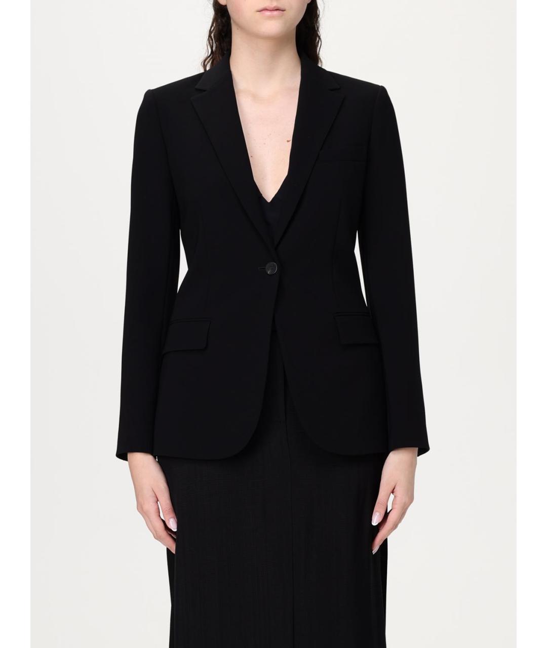 THEORY Черный ацетатный жакет/пиджак, фото 2