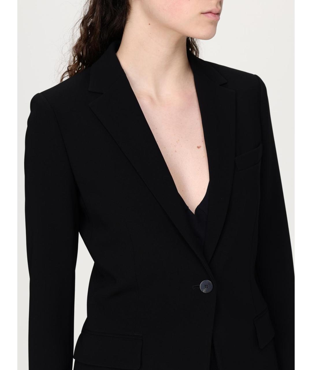 THEORY Черный ацетатный жакет/пиджак, фото 5
