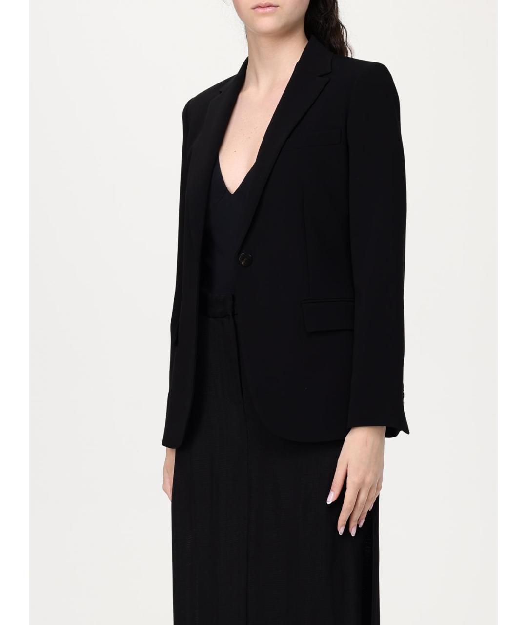 THEORY Черный ацетатный жакет/пиджак, фото 4