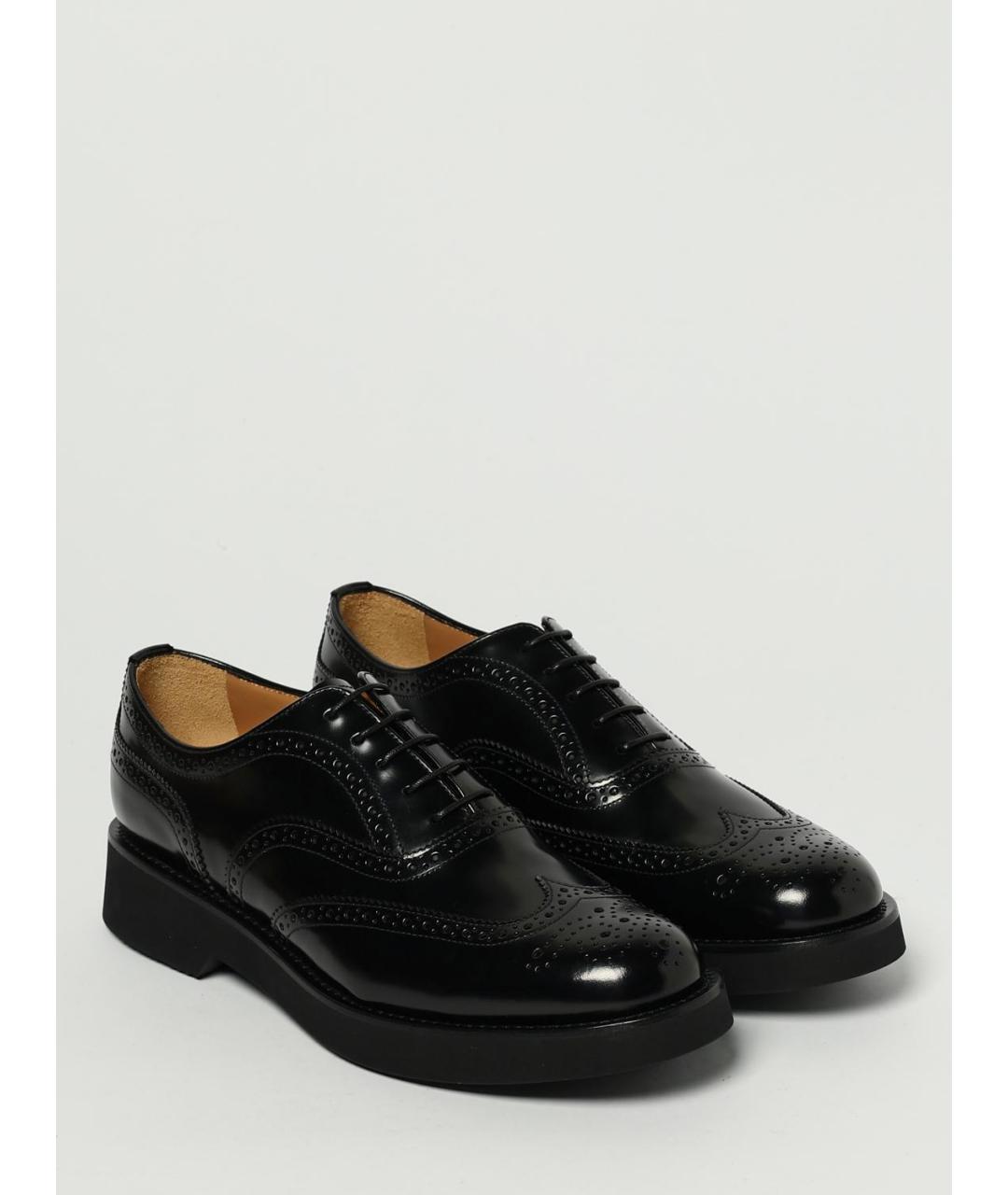 CHURCH'S Черные кожаные ботинки, фото 2