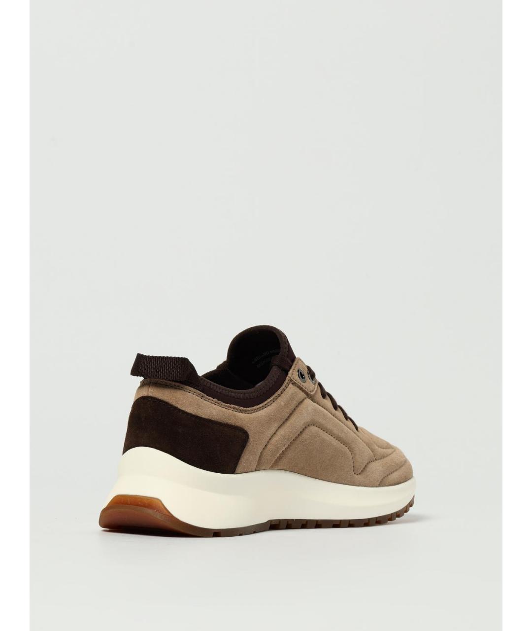 BALLY Бежевые синтетические низкие кроссовки / кеды, фото 3