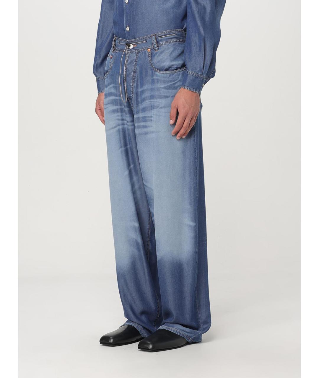 MAGLIANO Синие хлопковые прямые джинсы, фото 5