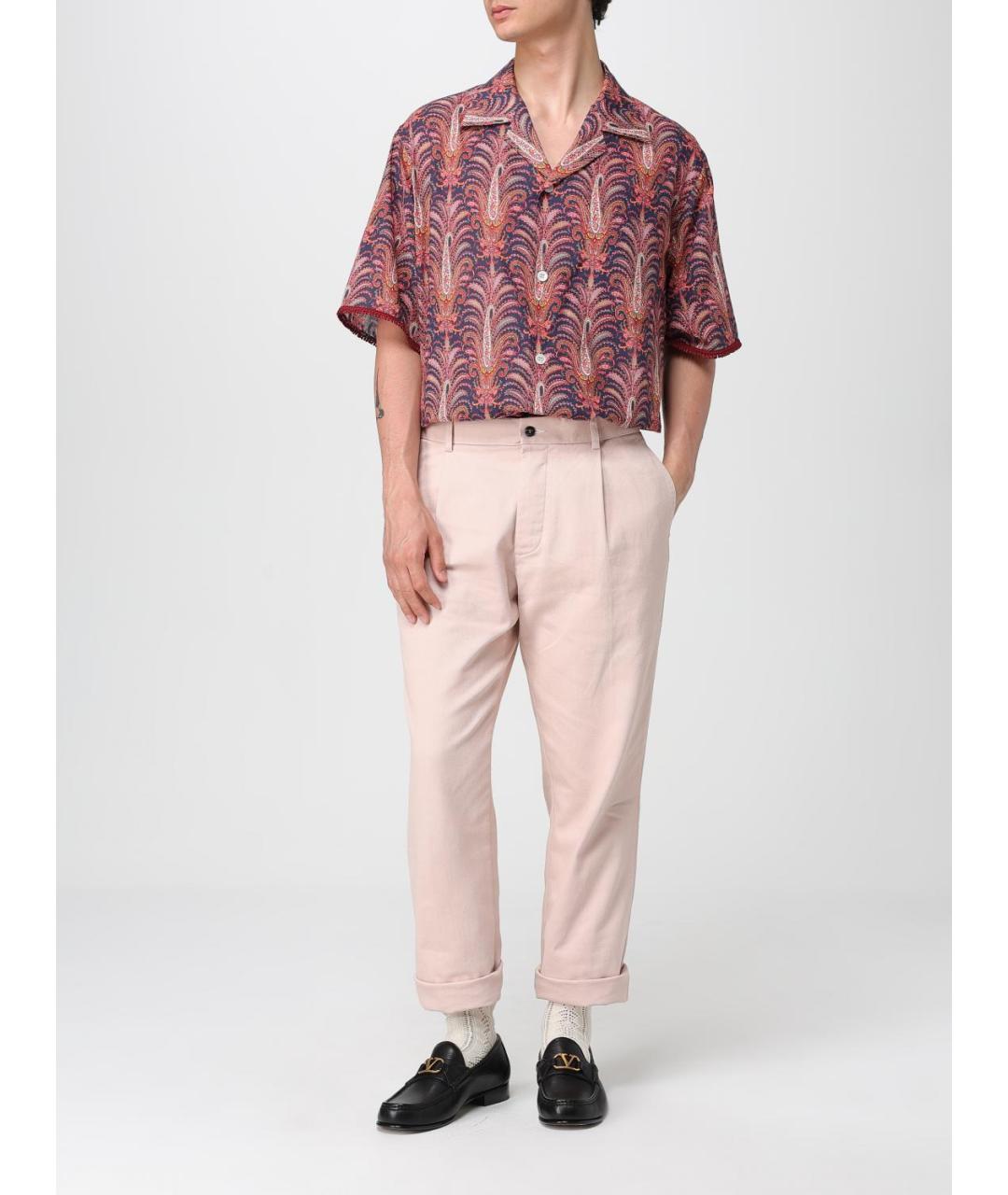 VALENTINO Мульти хлопковая кэжуал рубашка, фото 3